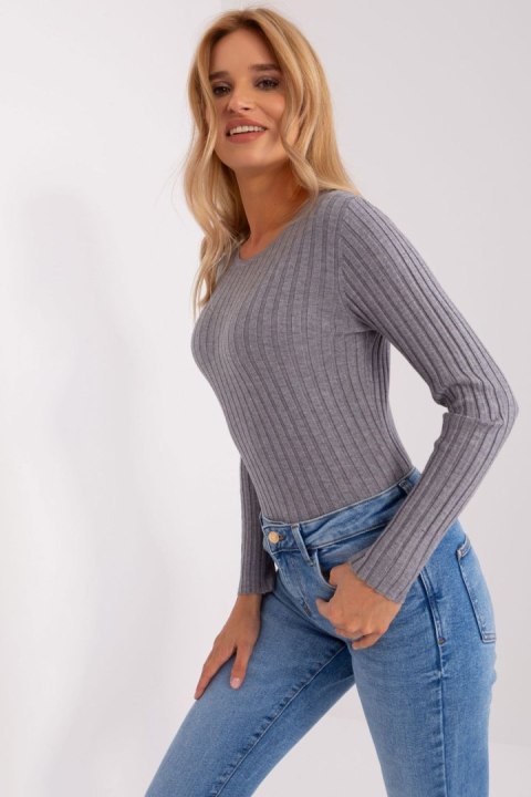 Sweter Damski Model PM-SW-PM1089.09P Dark Grey - Factory Price Sweter Damski Model PM-SW-PM1089.09P Dark Grey - Factory Price