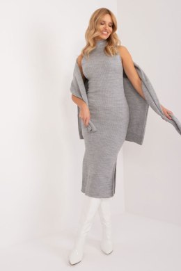 Komplet damski sukienka sweter Model BA-KMPL-1490.52 Grey - Badu