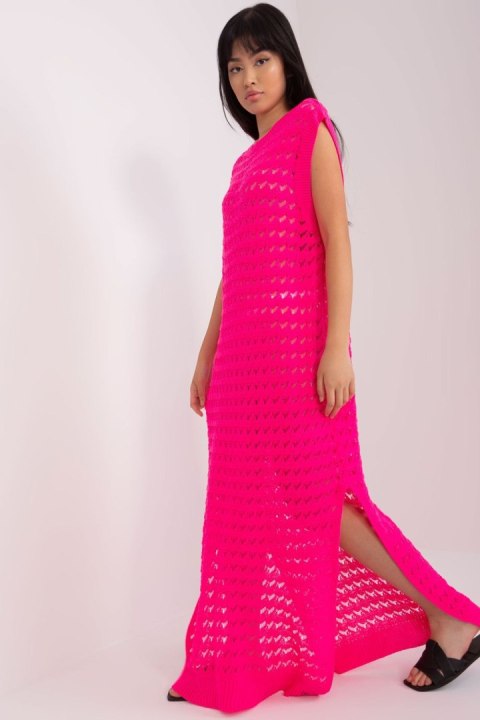 Sukienka Plażowa Sukienka Model BA-SK-9003.47P Fluo Pink - Badu Sukienka Plażowa Sukienka Model BA-SK-9003.47P Fluo Pink - Badu