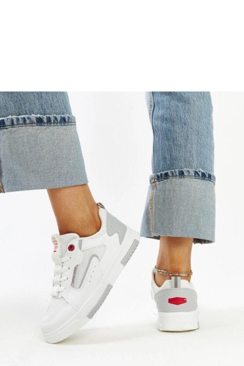 Białe sneakersy damskie CROSS JEANS - Solea Białe sneakersy damskie CROSS JEANS - Solea