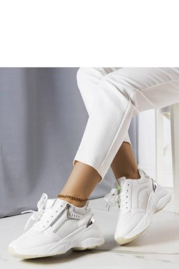 Białe sneakersy na koturnie Stacey - Solea