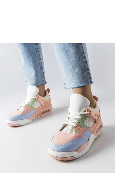 Różowe sneakersy z łączonych materiałów Malas - Solea Różowe sneakersy z łączonych materiałów Malas - Solea