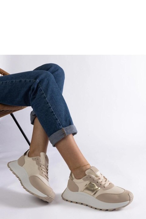 Beżowe sneakersy na platformie Cremorna - Solea Beżowe sneakersy na platformie Cremorna - Solea