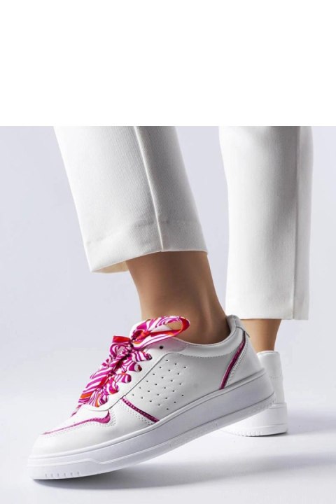 Białe sneakersy wiązane wstążką Pryor - Solea Białe sneakersy wiązane wstążką Pryor - Solea