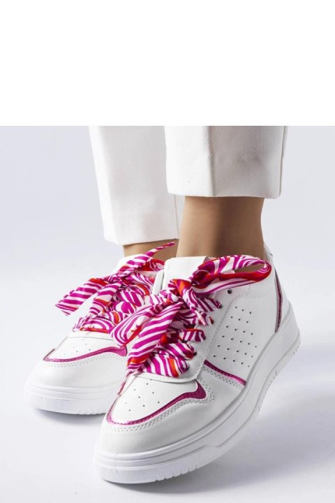 Białe sneakersy wiązane wstążką Pryor - Solea Białe sneakersy wiązane wstążką Pryor - Solea