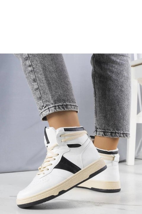 Biało-czarne sneakersy za kostkę Robin - Solea Biało-czarne sneakersy za kostkę Robin - Solea