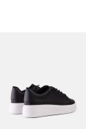 Czarne sneakersy z efektownym zdobieniem Asmait - Solea