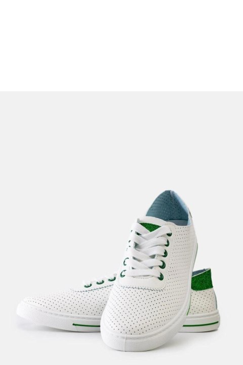 Białe perforowane sneakersy Ruala - Solea Białe perforowane sneakersy Ruala - Solea