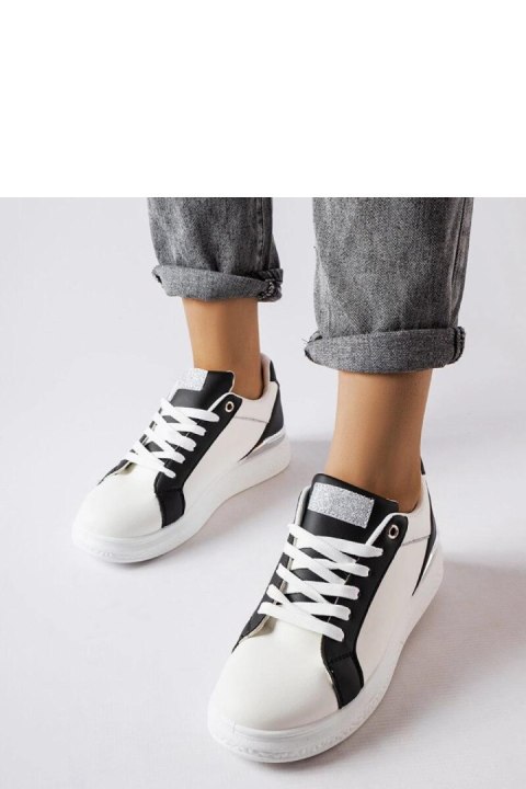 Biało-czarne buty ze srebrnym akcentem Palais - Solea Biało-czarne buty ze srebrnym akcentem Palais - Solea