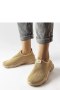 Buty sportowe Sneakersy damskie wsuwane Azalee Ciemnobeżowe - Solea