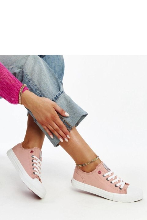 Różowe damskie trampki CROSS JEANS - Solea Różowe damskie trampki CROSS JEANS - Solea