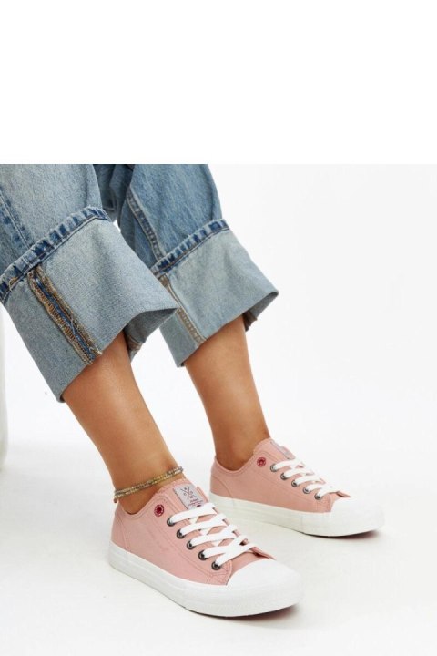 Różowe damskie trampki CROSS JEANS - Solea Różowe damskie trampki CROSS JEANS - Solea