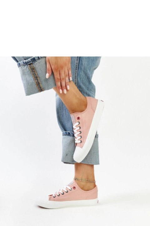 Różowe damskie trampki CROSS JEANS - Solea Różowe damskie trampki CROSS JEANS - Solea