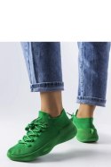 Zielone materiałowe sneakersy Côté - Solea
