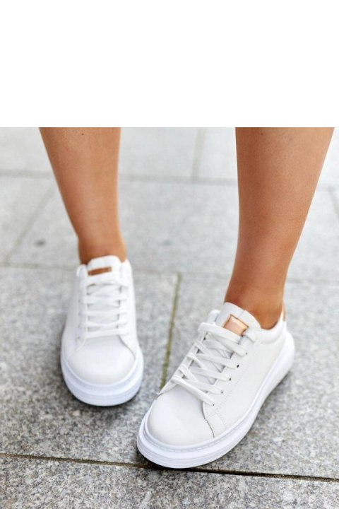 Białe sneakersy na grubej podeszwie Ivalu - Solea Białe sneakersy na grubej podeszwie Ivalu - Solea
