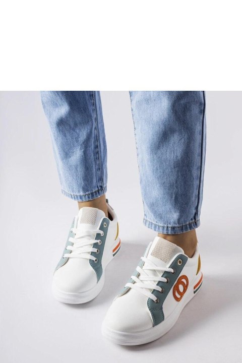 Białe sneakersy z kolorowymi wstawkami Passaic - Solea Białe sneakersy z kolorowymi wstawkami Passaic - Solea