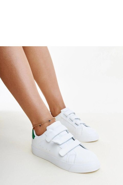 Biało-zielone sneakersy na rzepy Samala - Solea Biało-zielone sneakersy na rzepy Samala - Solea