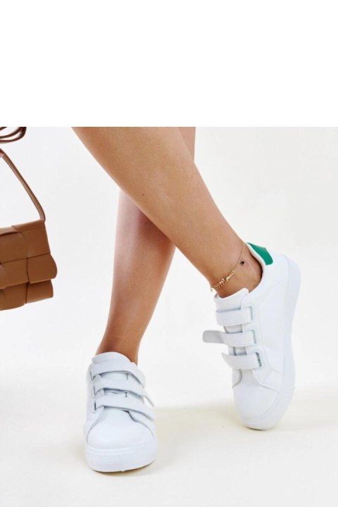Biało-zielone sneakersy na rzepy Samala - Solea Biało-zielone sneakersy na rzepy Samala - Solea