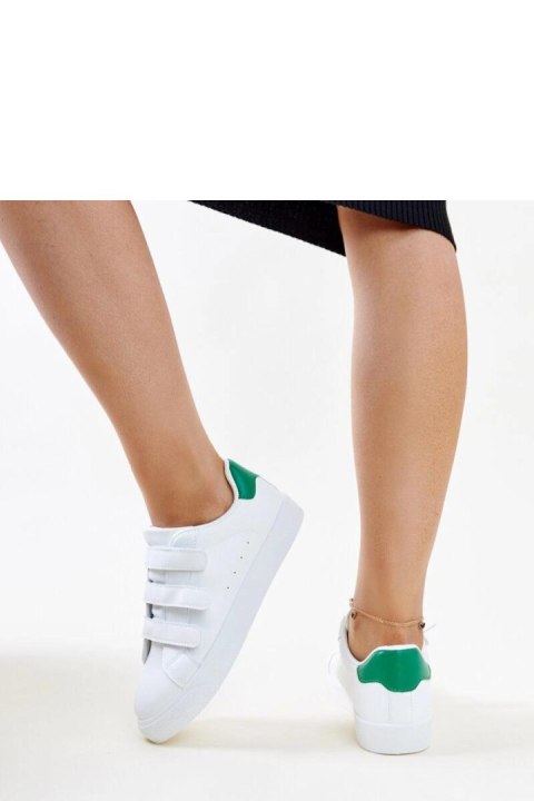 Biało-zielone sneakersy na rzepy Samala - Solea Biało-zielone sneakersy na rzepy Samala - Solea