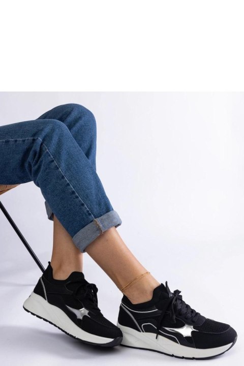 Czarne sneakersy sportowe damskie Elsira - Solea Czarne sneakersy sportowe damskie Elsira - Solea