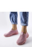 Buty sportowe Sneakersy damskie wsuwane Model Azalee Różowe - Solea