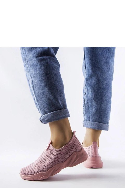 Buty sportowe Sneakersy damskie wsuwane Model Azalee Różowe - Solea Buty sportowe Sneakersy damskie wsuwane Model Azalee Różowe - Solea