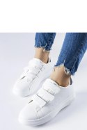 Białe sneakersy zapinane na rzepy Paré - Solea