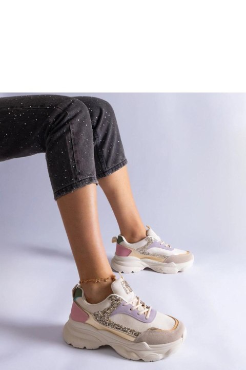 Wielokolorowe sneakersy z brokatowymi wstawkami Clorinda - Solea Wielokolorowe sneakersy z brokatowymi wstawkami Clorinda - Solea
