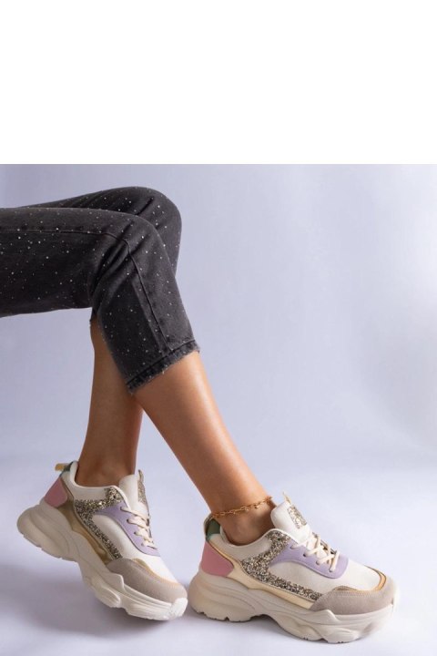 Wielokolorowe sneakersy z brokatowymi wstawkami Clorinda - Solea Wielokolorowe sneakersy z brokatowymi wstawkami Clorinda - Solea