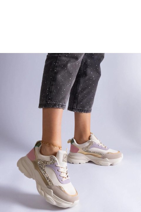 Wielokolorowe sneakersy z brokatowymi wstawkami Clorinda - Solea Wielokolorowe sneakersy z brokatowymi wstawkami Clorinda - Solea