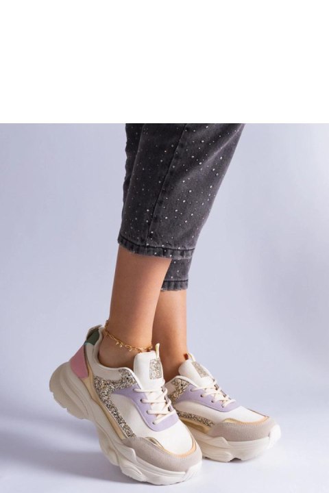 Wielokolorowe sneakersy z brokatowymi wstawkami Clorinda - Solea Wielokolorowe sneakersy z brokatowymi wstawkami Clorinda - Solea
