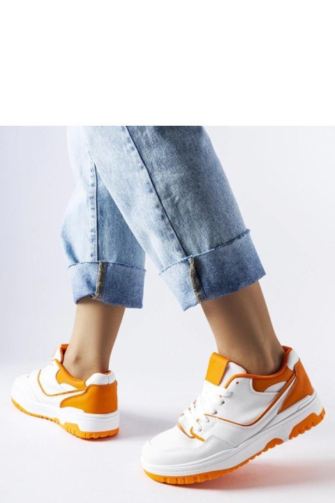Biało-pomarańczowe sneakersy Barrette - Solea Biało-pomarańczowe sneakersy Barrette - Solea
