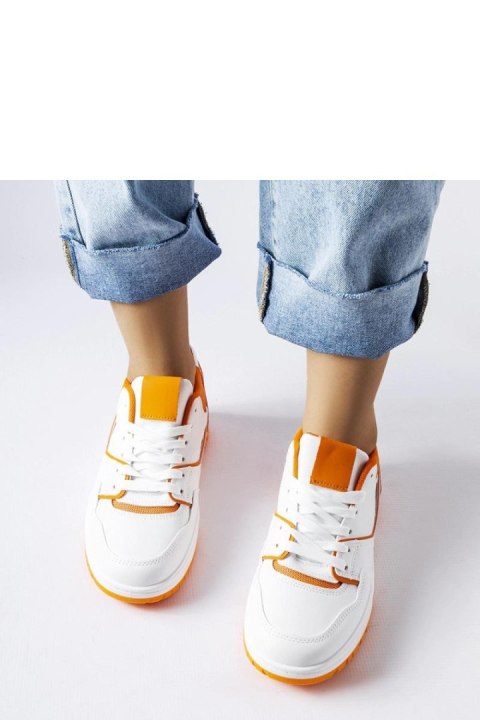 Biało-pomarańczowe sneakersy Barrette - Solea Biało-pomarańczowe sneakersy Barrette - Solea
