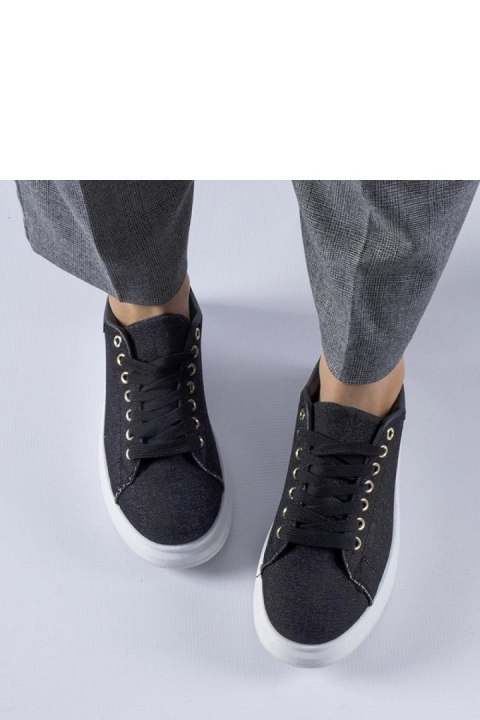 Czarne sneakersy na platformie Scuderlando - Solea Czarne sneakersy na platformie Scuderlando - Solea