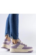 Fioletowe sneakersy na platformie Crim - Solea
